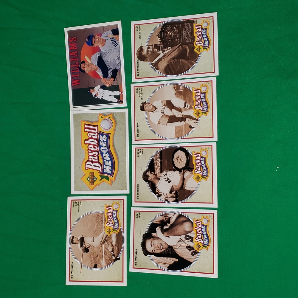 Ted Williams Upper Deck 92 Baseball Heroes Baseball Trading Cards MLB